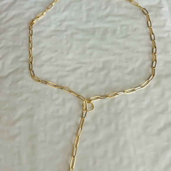 18K Gold Toggle Lock Paperclip Chain – 18” - Picture 3 of 3